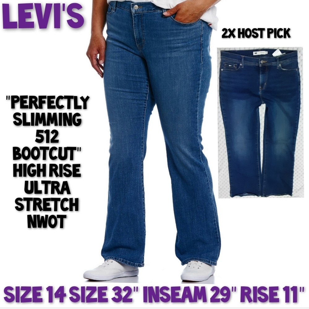 Levi's Jeans Size 14P Perfectly Slimming Bootcut Nwot